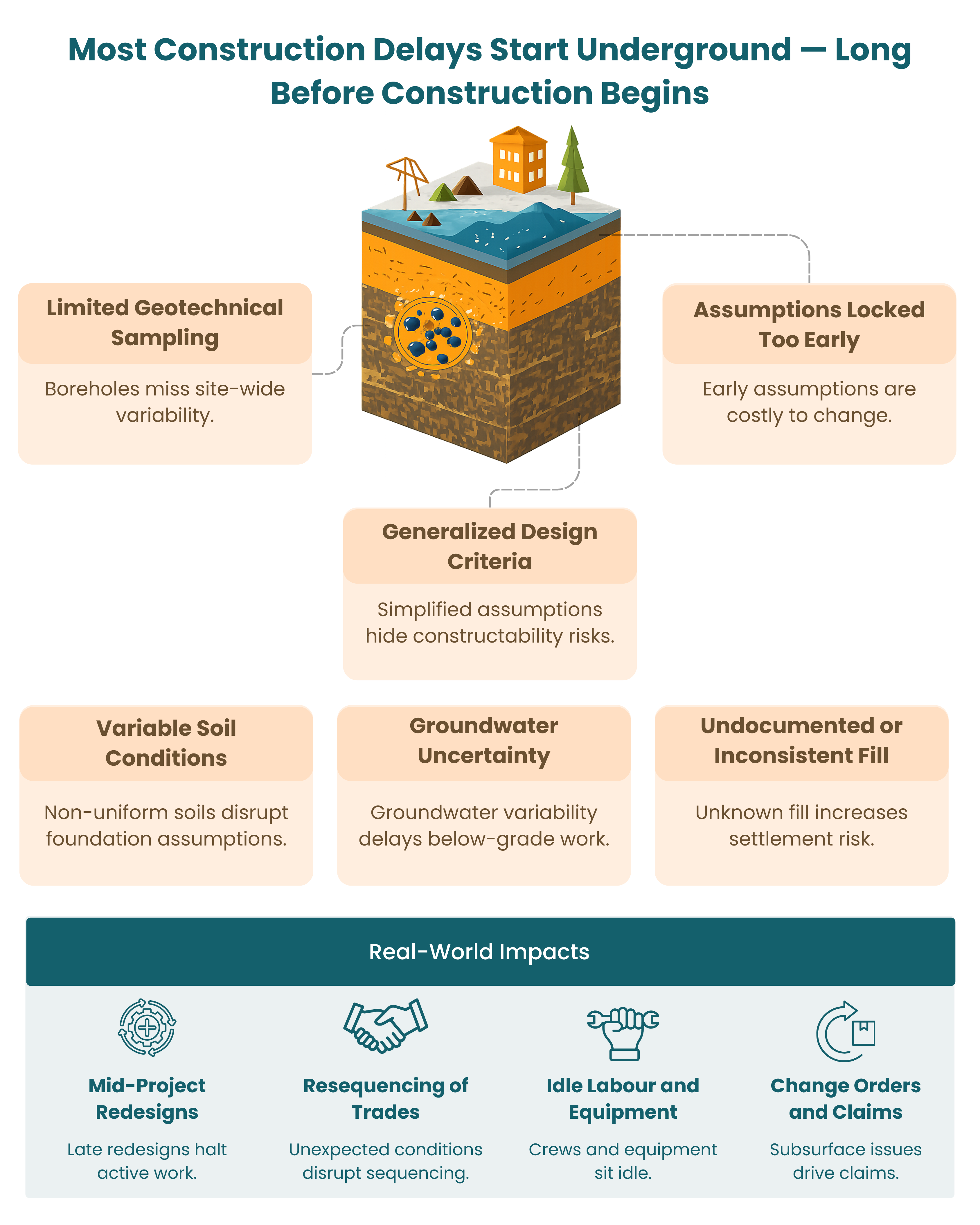 How Early Subsurface Assumptions Quietly Undermine Commercial Construction Schedules